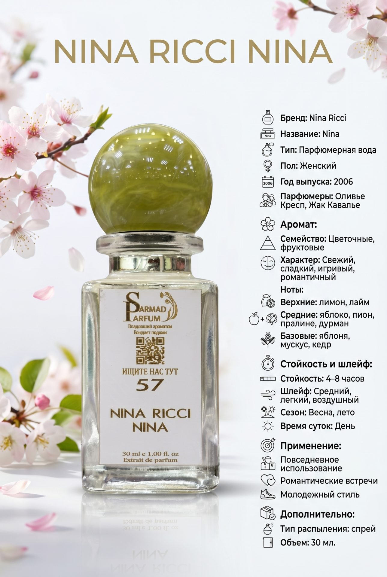 IMG_7959 NINA RICCI NINA 30 ml — изображение 1